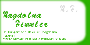 magdolna himmler business card